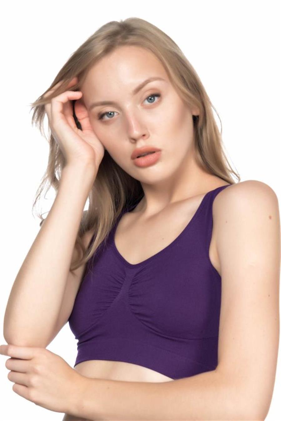 Emay 4001 Mor Soft Sporcu Büstiyer