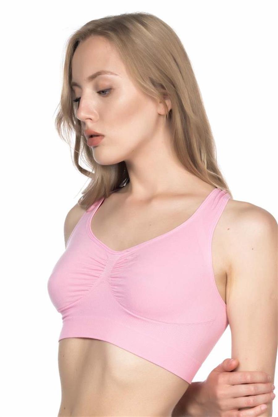 Emay 4001 Pembe Soft Sporcu Büstiyer
