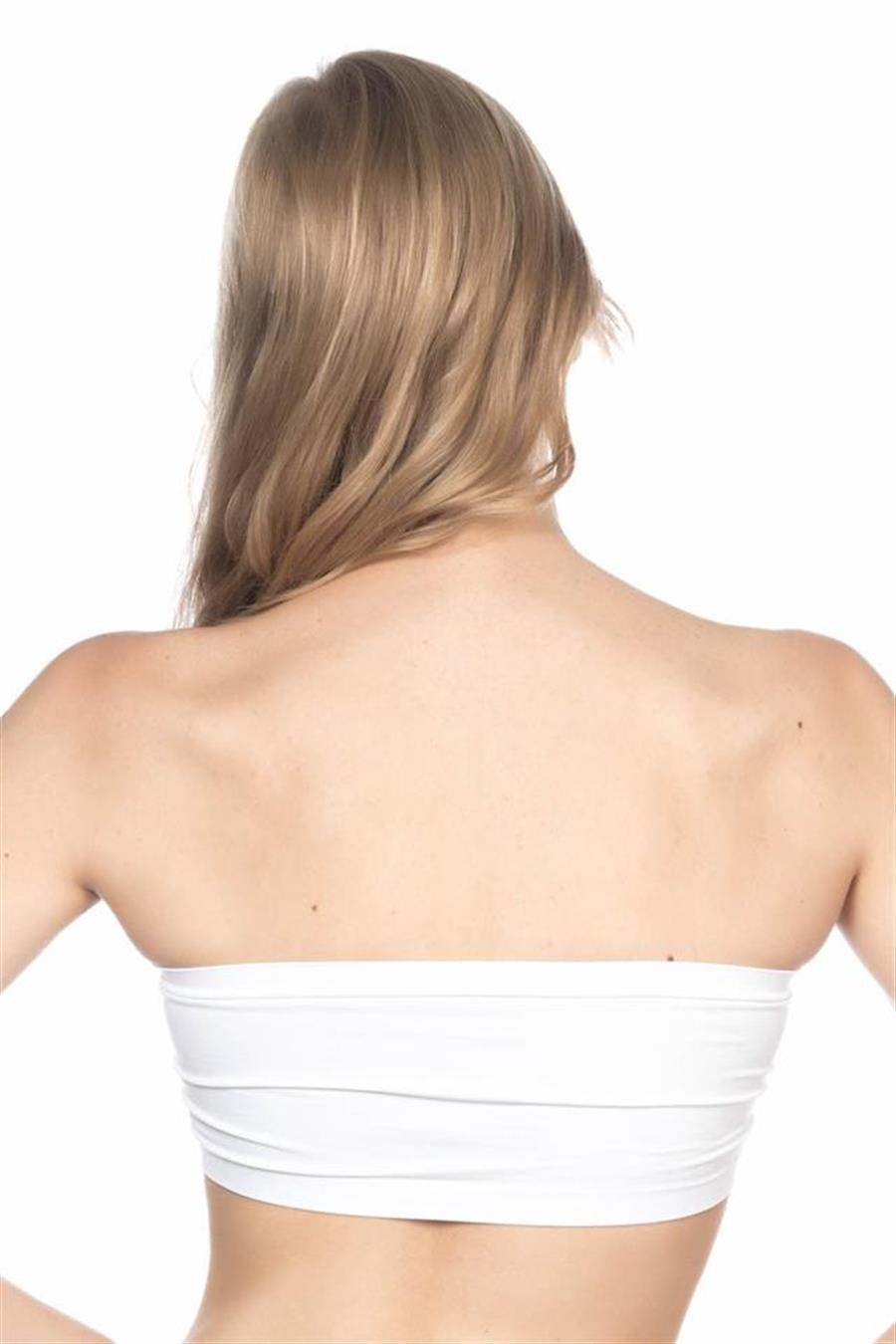 Emay 4002 Beyaz Soft Straplez Büstiyer