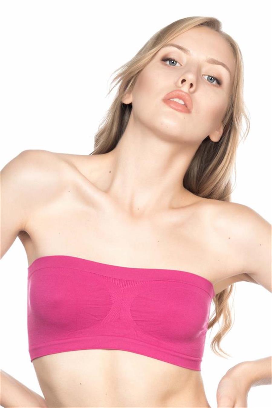 Emay 4002 Mürdüm Soft Straplez Büstiyer