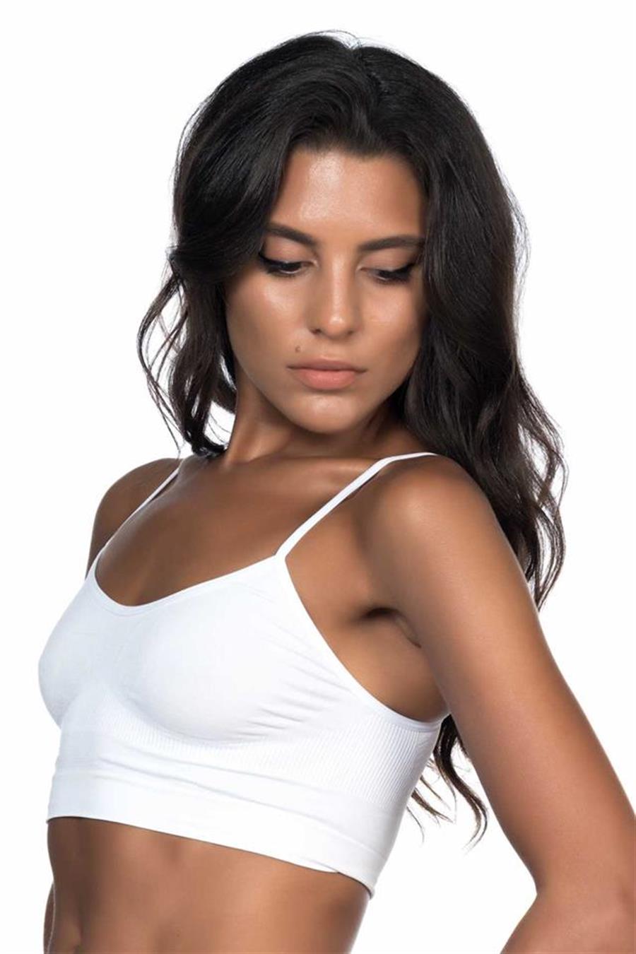 Emay 4003 Beyaz Soft İp Askı Büstiyer