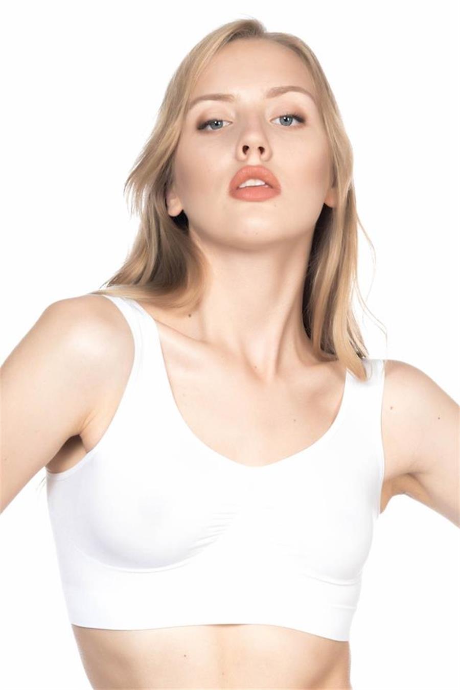 Emay 4005 Beyaz Soft Kalın Askı Büstiyer