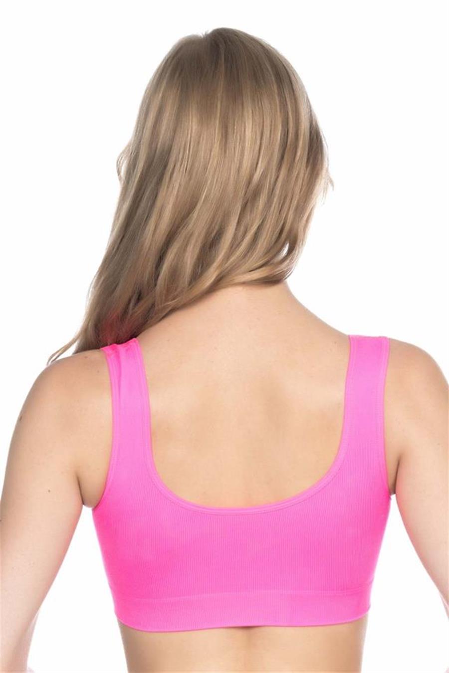 Emay 4005 Neon Fuşya Soft Kalın Askı Büstiyer