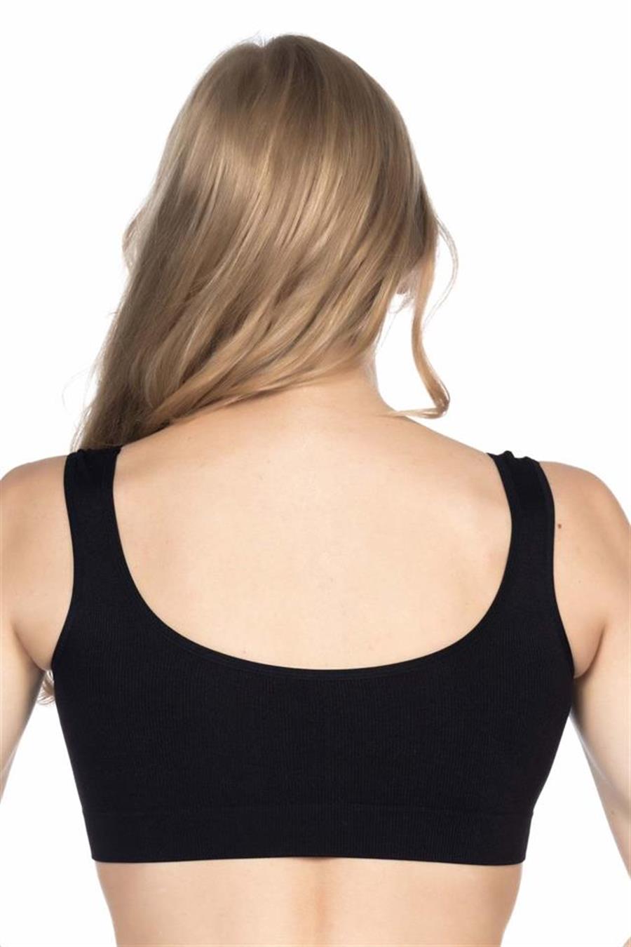 Emay 4005 Siyah Soft Kalın Askı Büstiyer