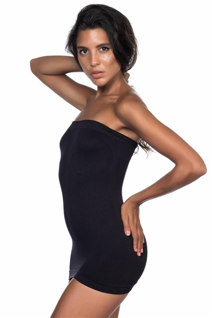 Emay 5003 Siyah Soft Straplez Atlet