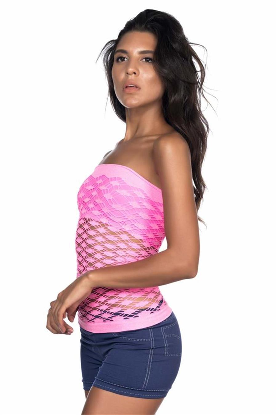 Emay 5034 Fuşya Fantazi Büstiyer Atlet Korse