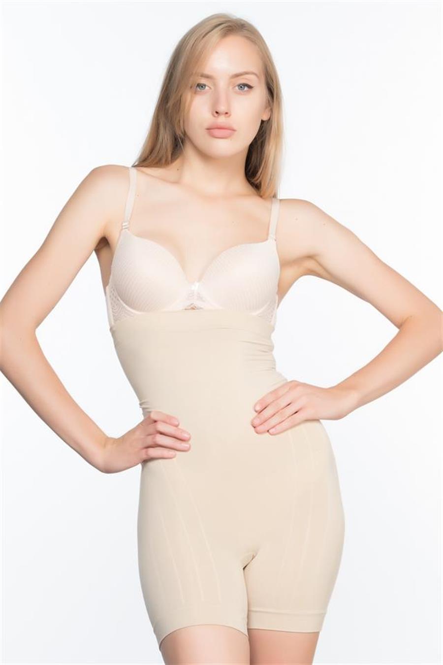 Emay 7026 Ten İnce Yüksek Bel Paçalı Korse