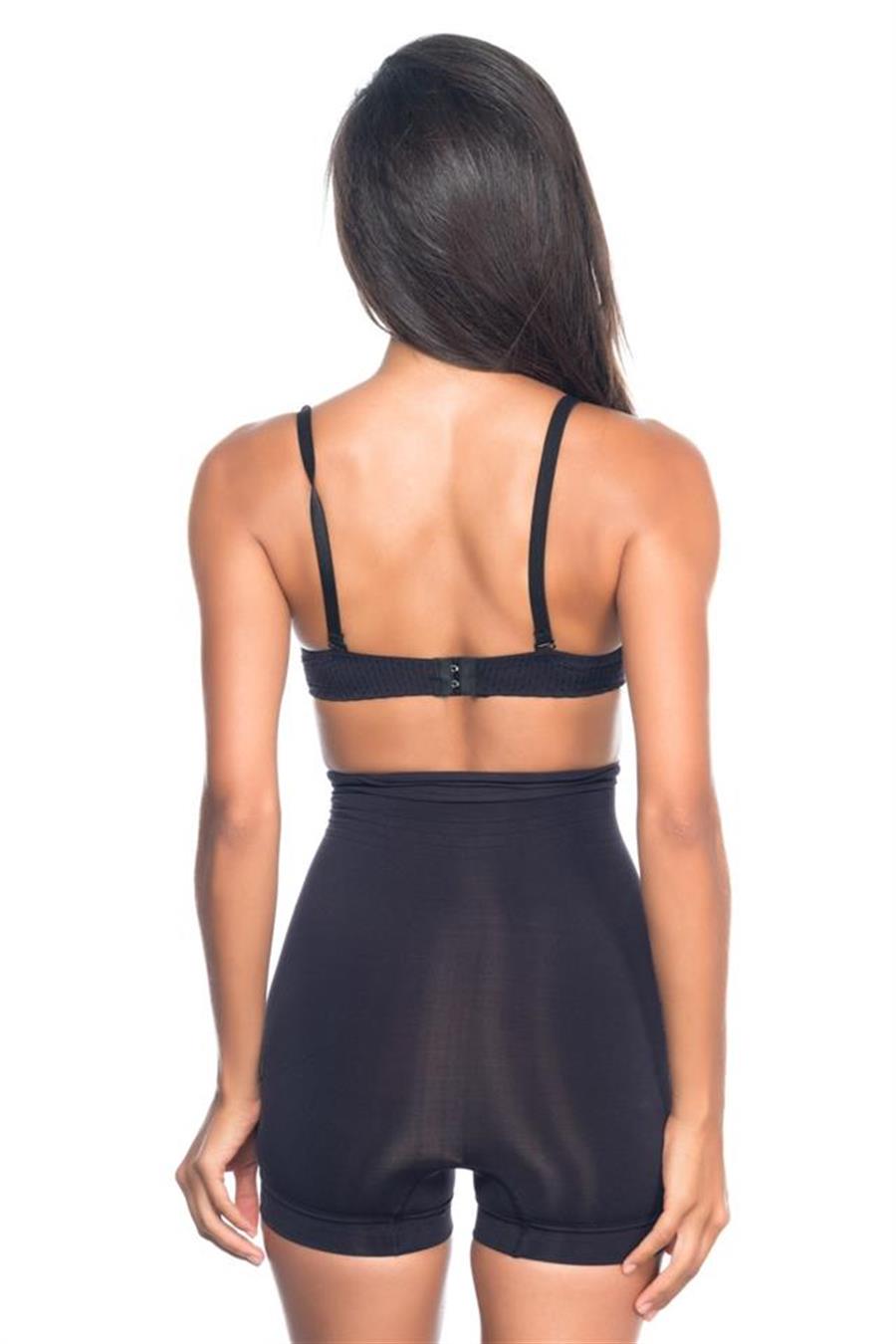 Emay 7027 Siyah İnce Düşük Bel Boxer Korse