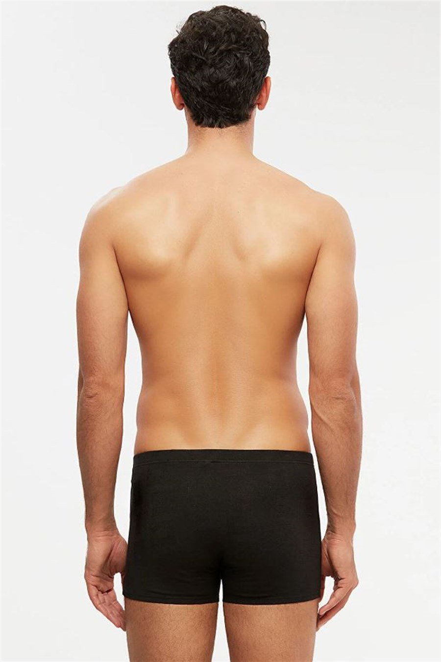Kom Andrea Siyah Modal Jakar Desenli Erkek Boxer