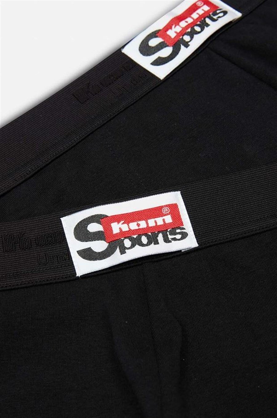 Kom Ariel 2'li Siyah Pamuklu Erkek Slip