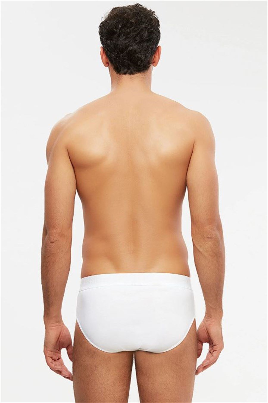 Kom Cuba 2'li Beyaz Pamuklu Erkek Slip