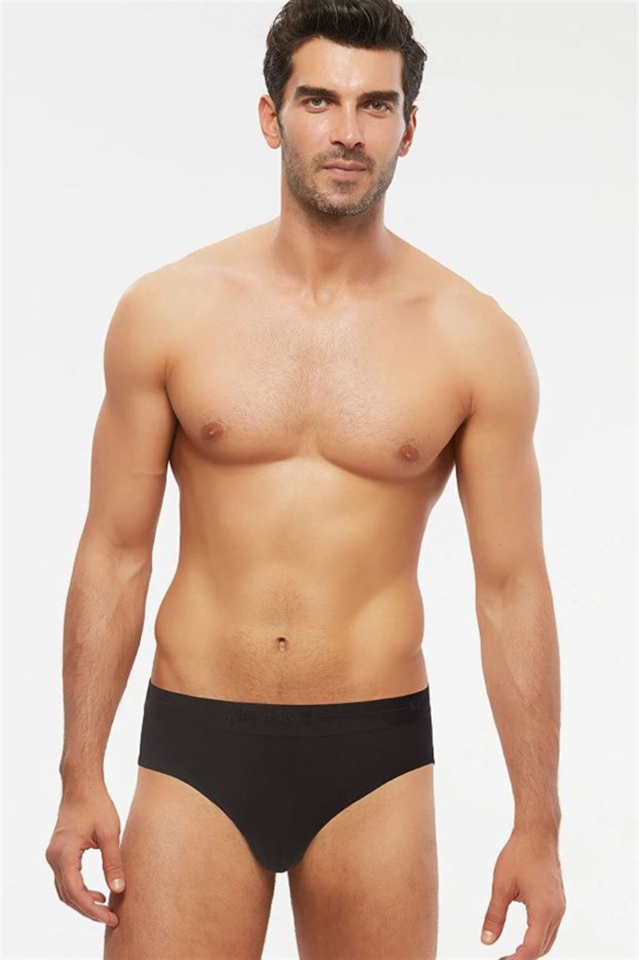 Kom Cuba 2'li Siyah Pamuklu Erkek Slip