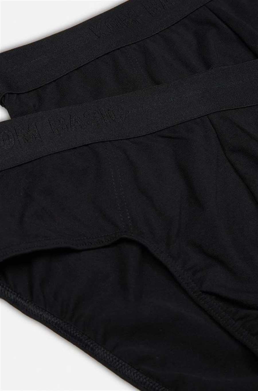 Kom Cuba 2'li Siyah Pamuklu Erkek Slip