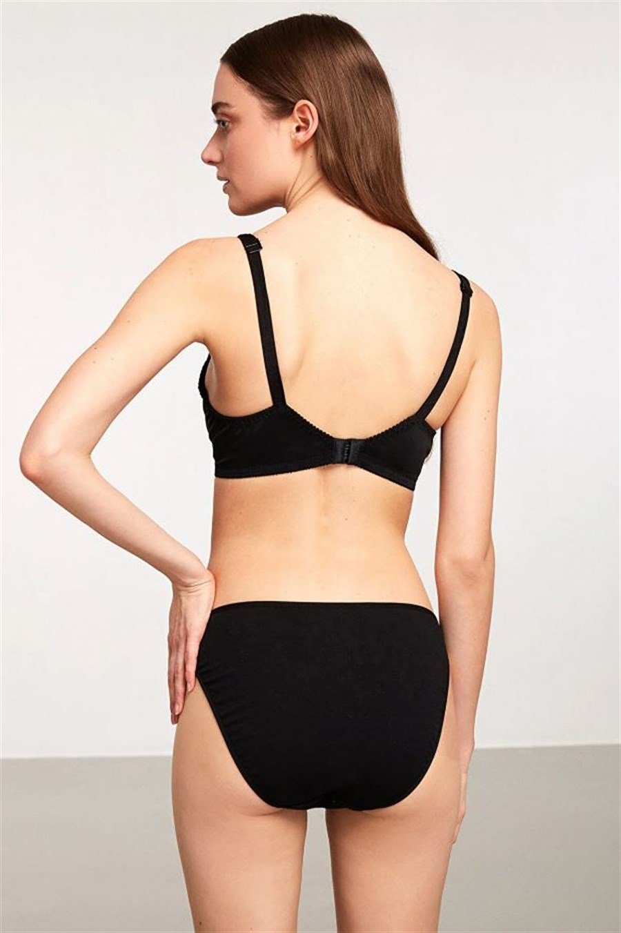 Kom Rosenna Siyah Rahat Askılı Toparlayıcı Sütyen