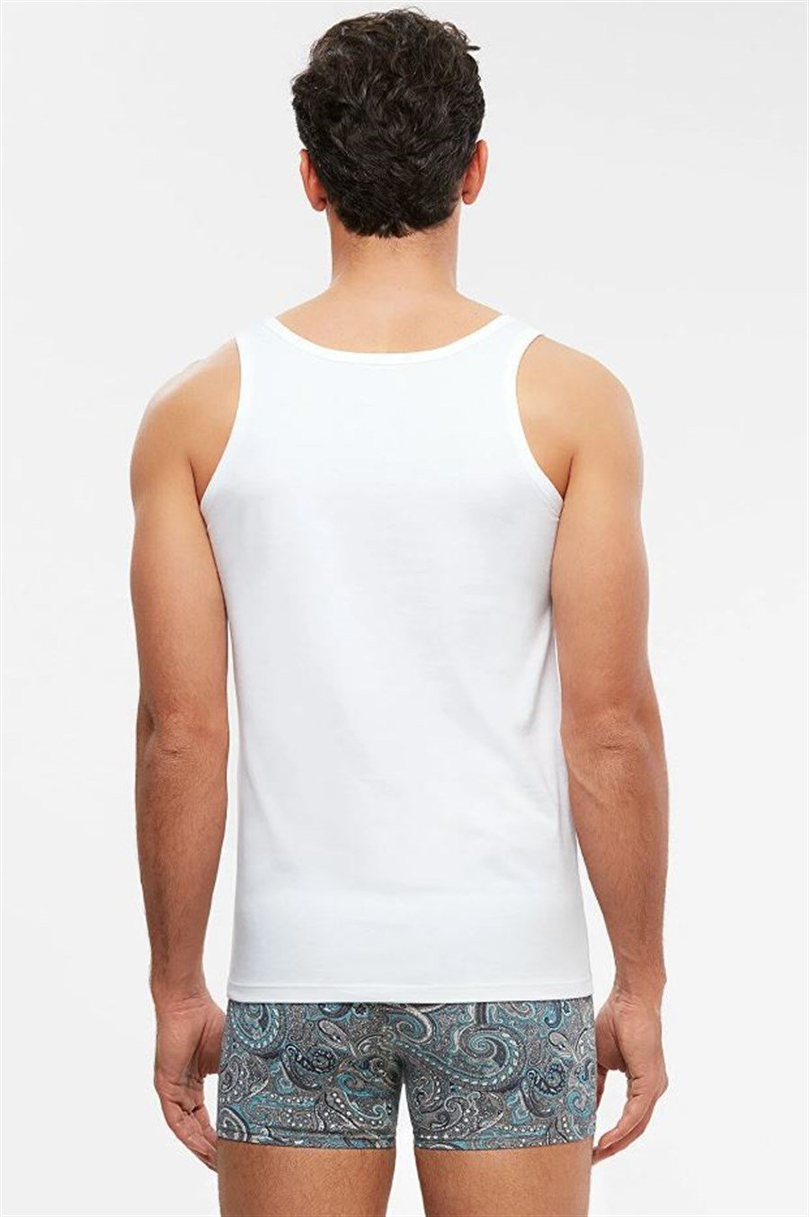 Kom Scott 2'li Beyaz Basic Erkek Atlet