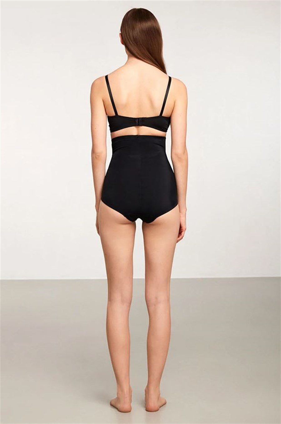 Kom Sonya Mideli Siyah Toparlayıcı Korse