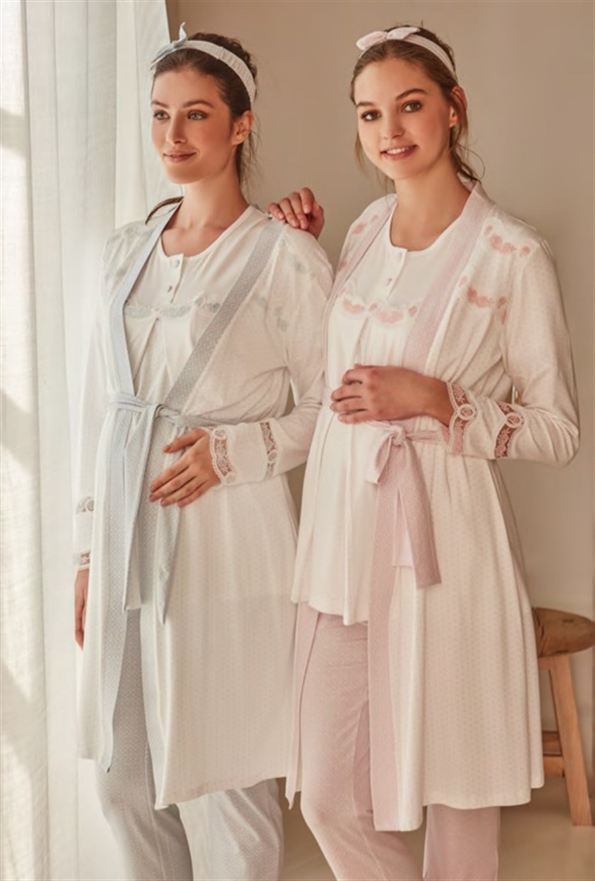 Lohusa 3'Lü Pijama Takımı (Feyza 3216)