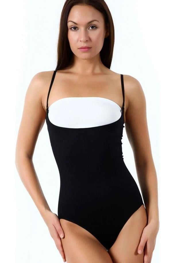 Nbb 2453 Siyah Göğüs Alt Slip Boy Korse