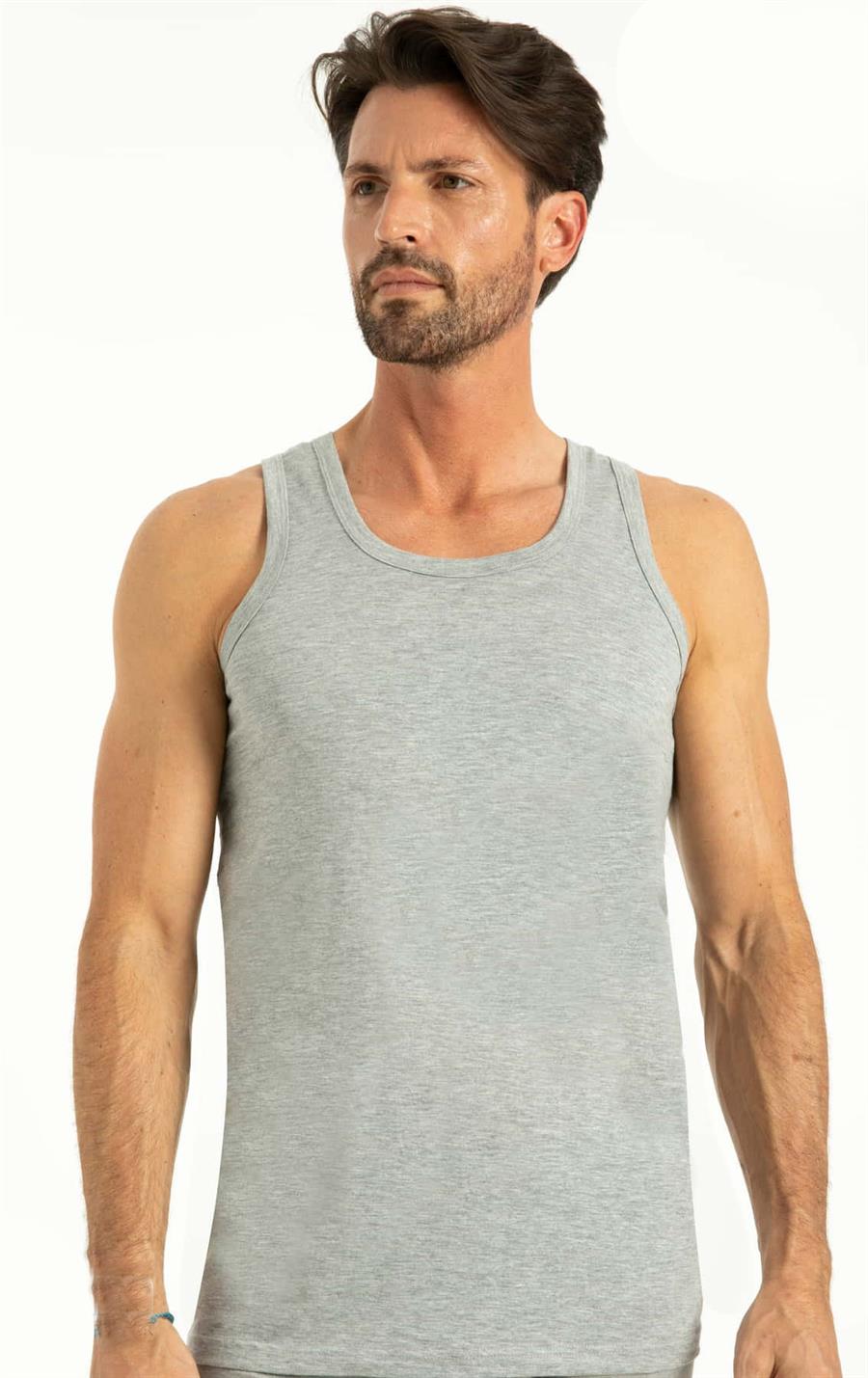 Q-En 1001 Gri Pamuk Askılı Atlet