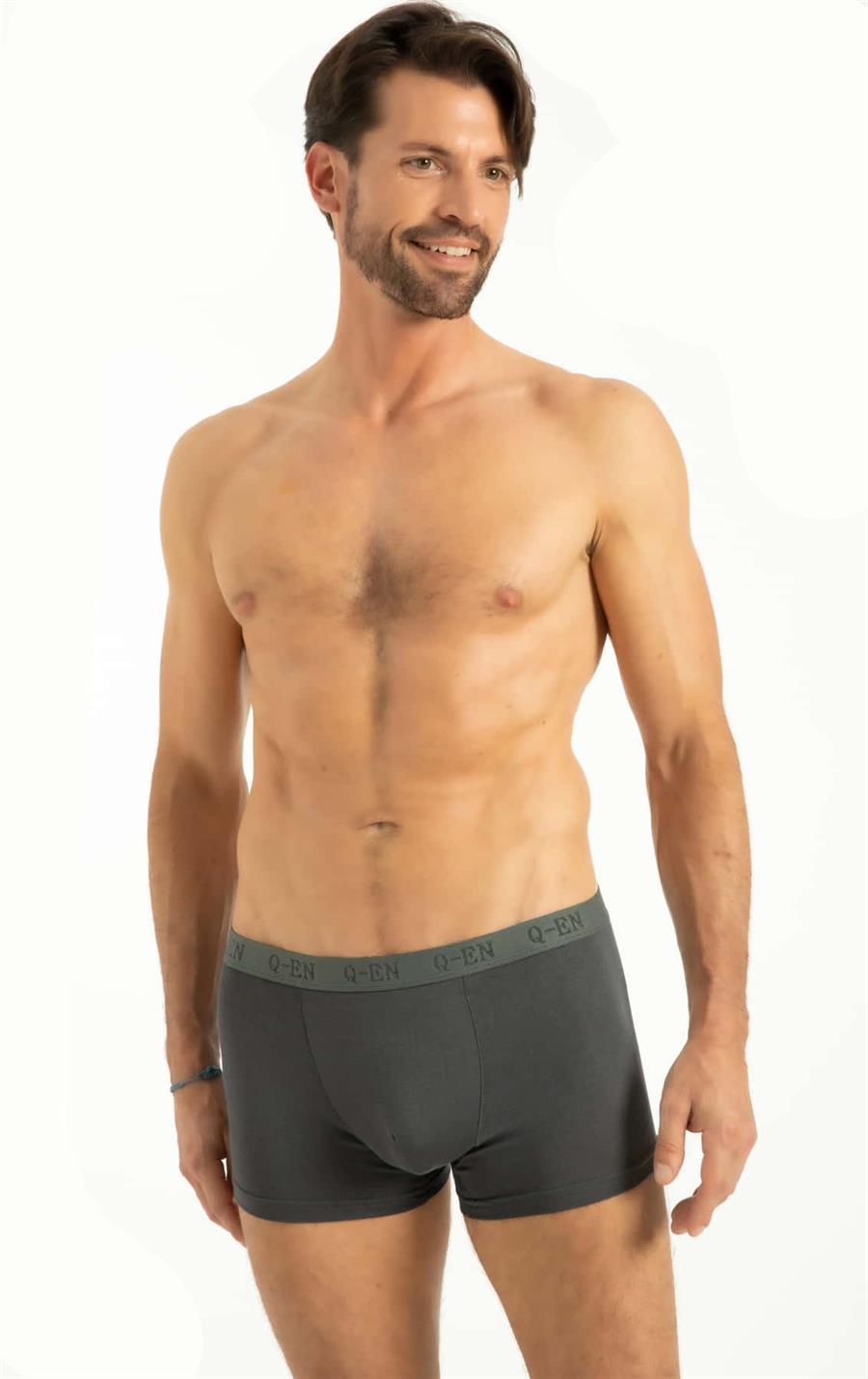 Q-En 500 Antrasit Bambu Erkek Boxer