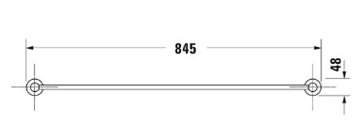  Duravit D-code Havluluk Askısı 80cm