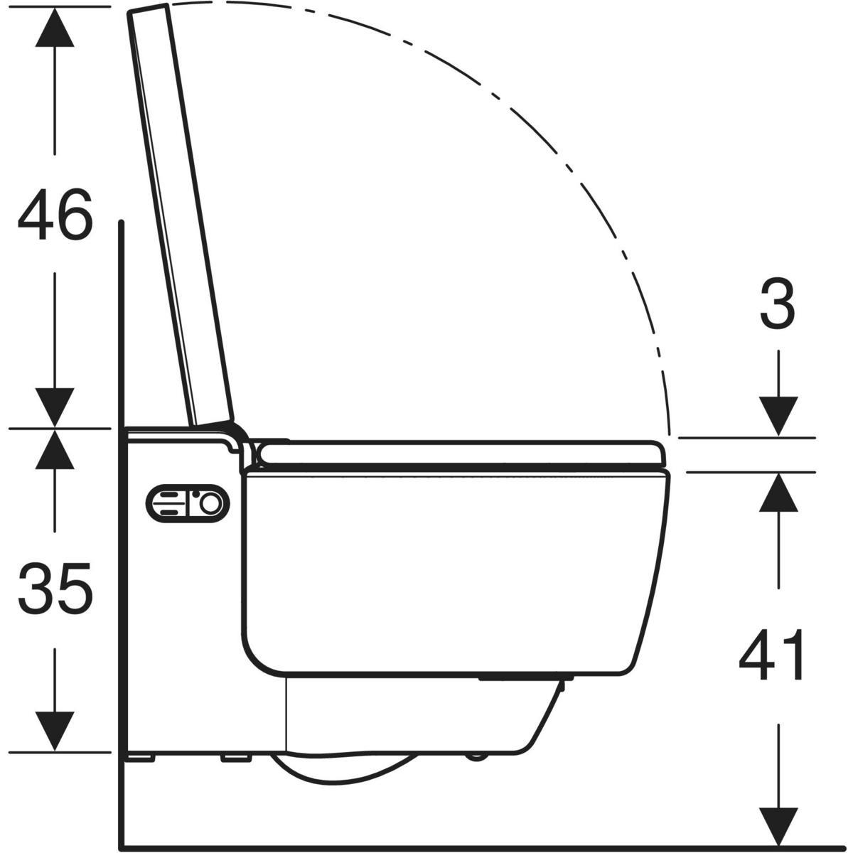 AquaClean Mera Comfort, Akıllı Asma Klozet  - 146.210.21.1
