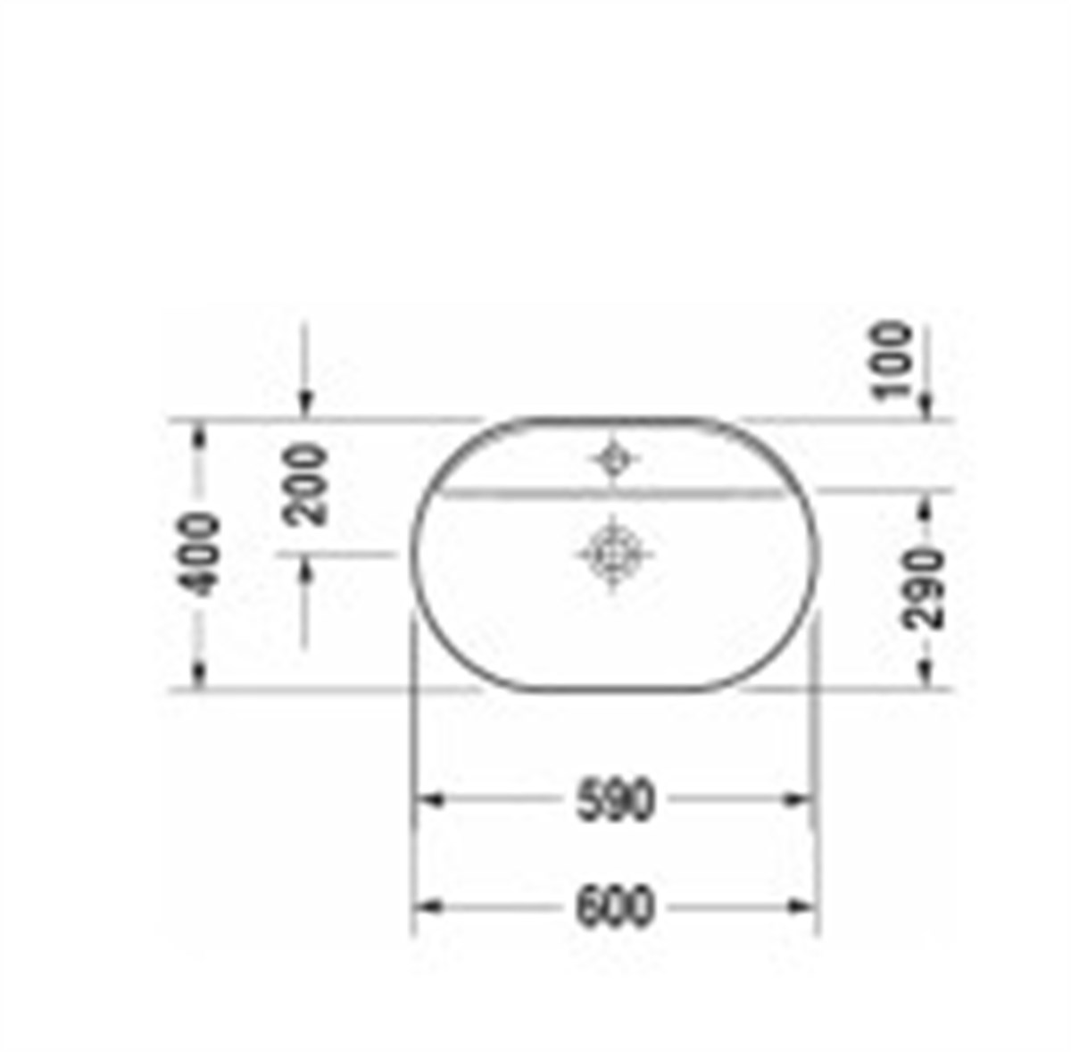 Duravit  luv DuraCeram Çanak Lavabo 60cm