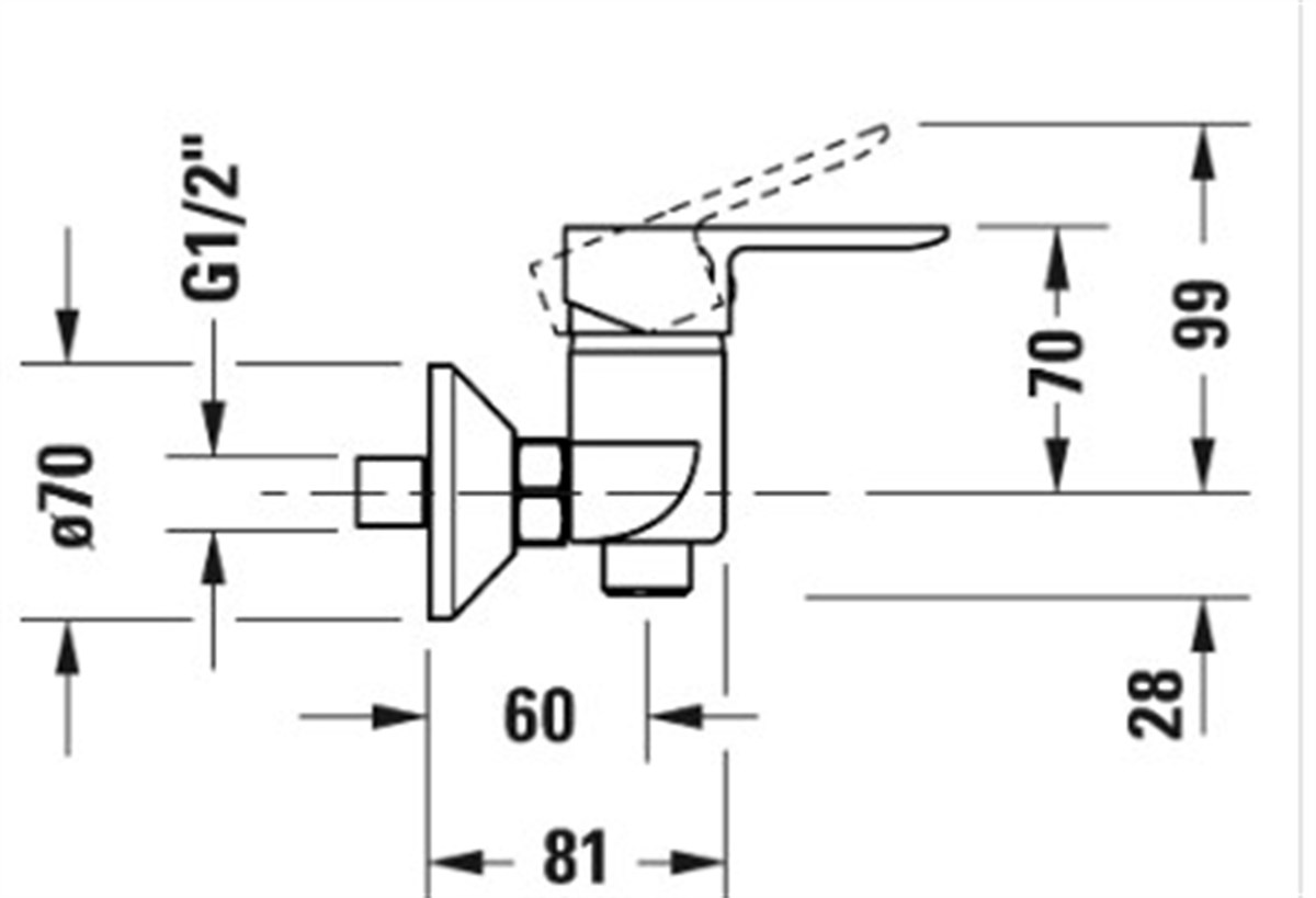 Duravit A1 Duş Bataryası