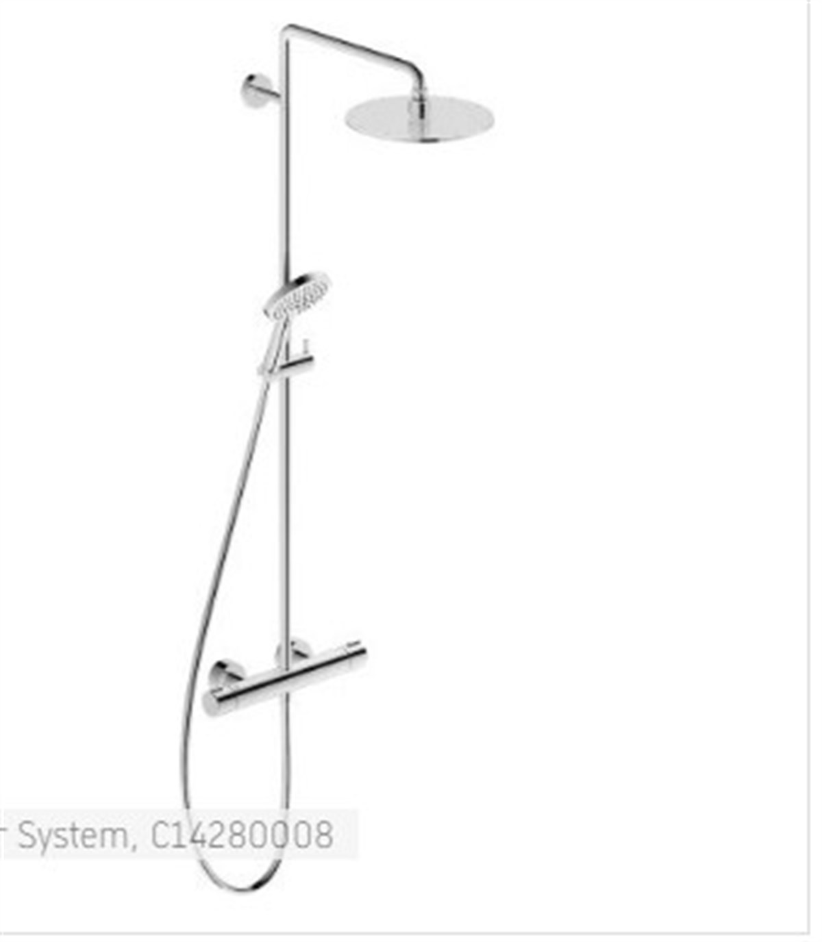 Duravit C1 Duş Batarya Seti Termostatik 