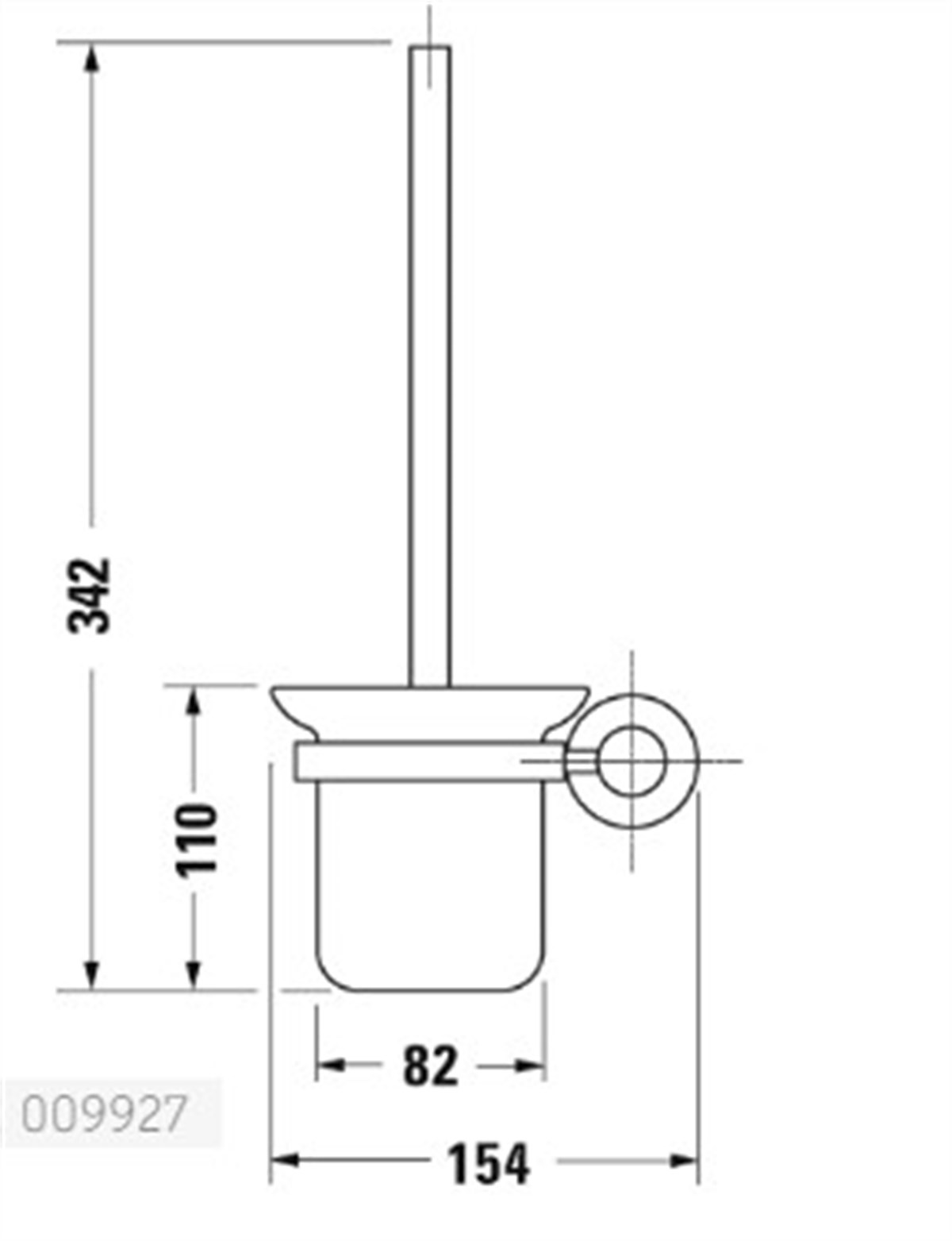 Duravit D-code Asma Klozet Fırçası