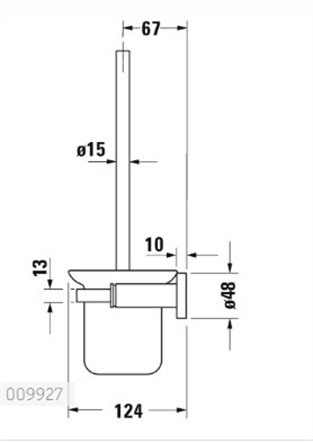 Duravit D-code Asma Klozet Fırçası