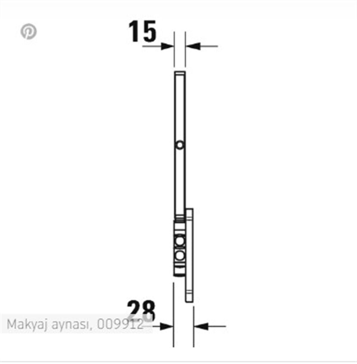 Duravit D-code Makyaj Aynası 