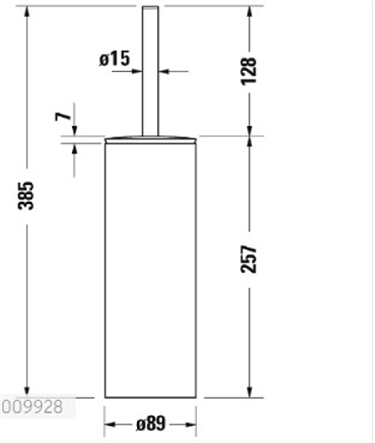 Duravit D-code Yerden Klozet Fırçası