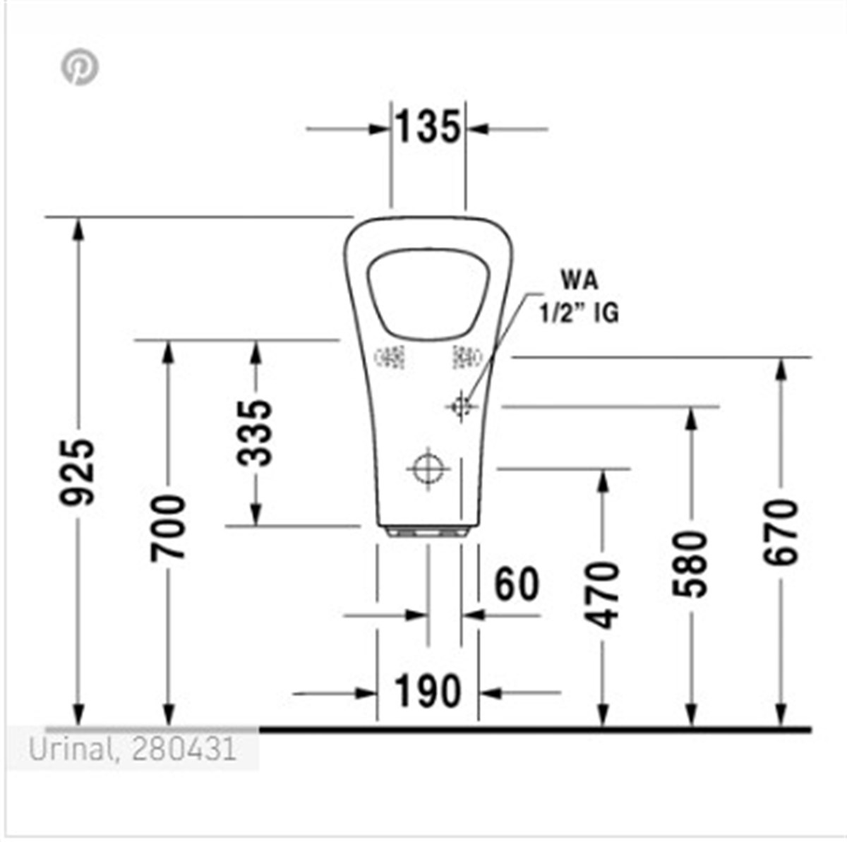 Duravit DuraStyle Elektrikli Pisuar