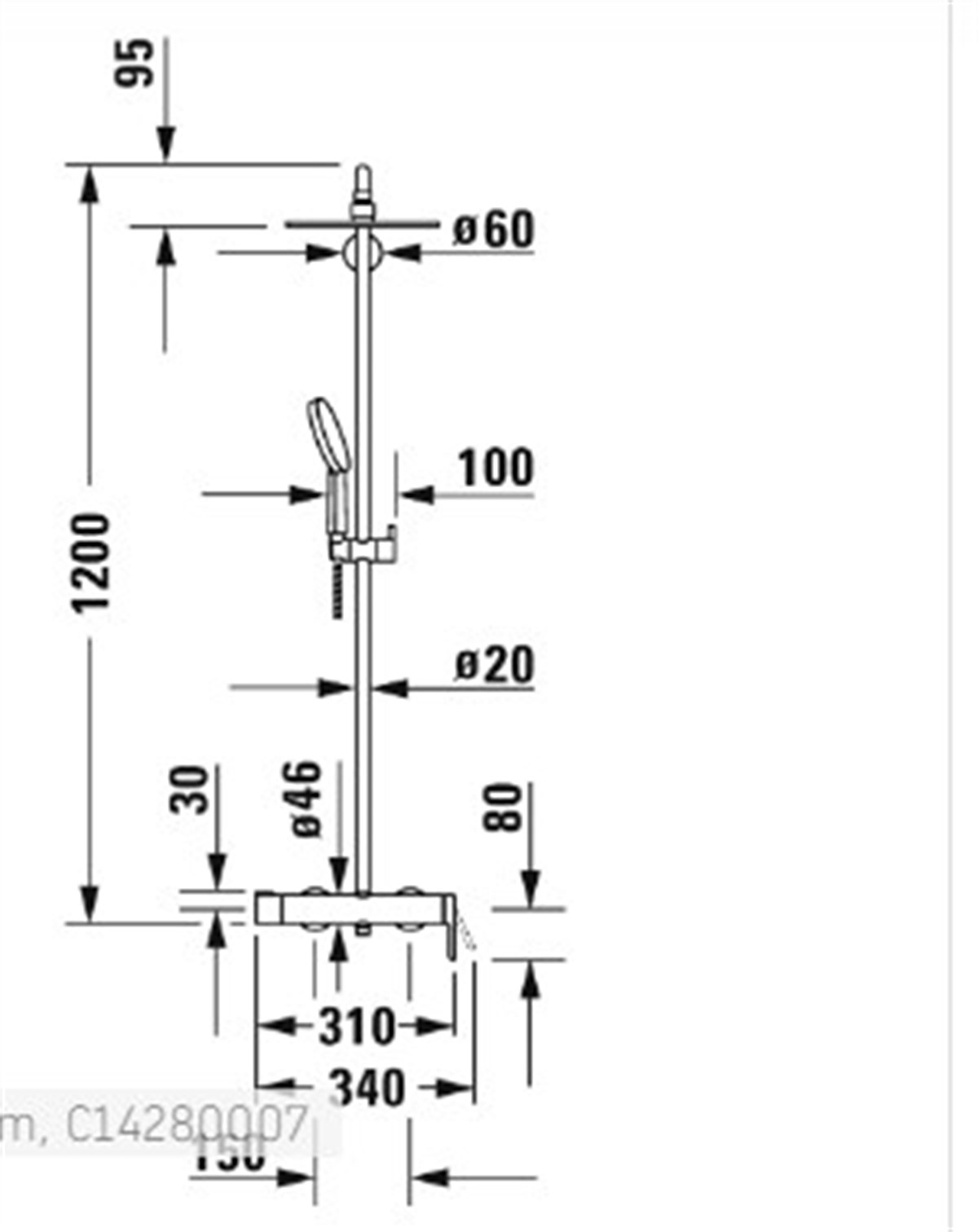 Duravit Duş Sistemi Termostatik 
