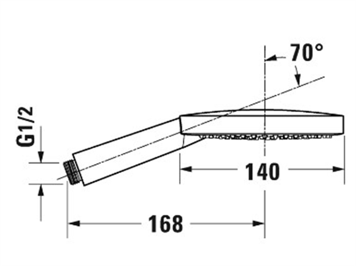 Duravit El duşu Air Q140mm