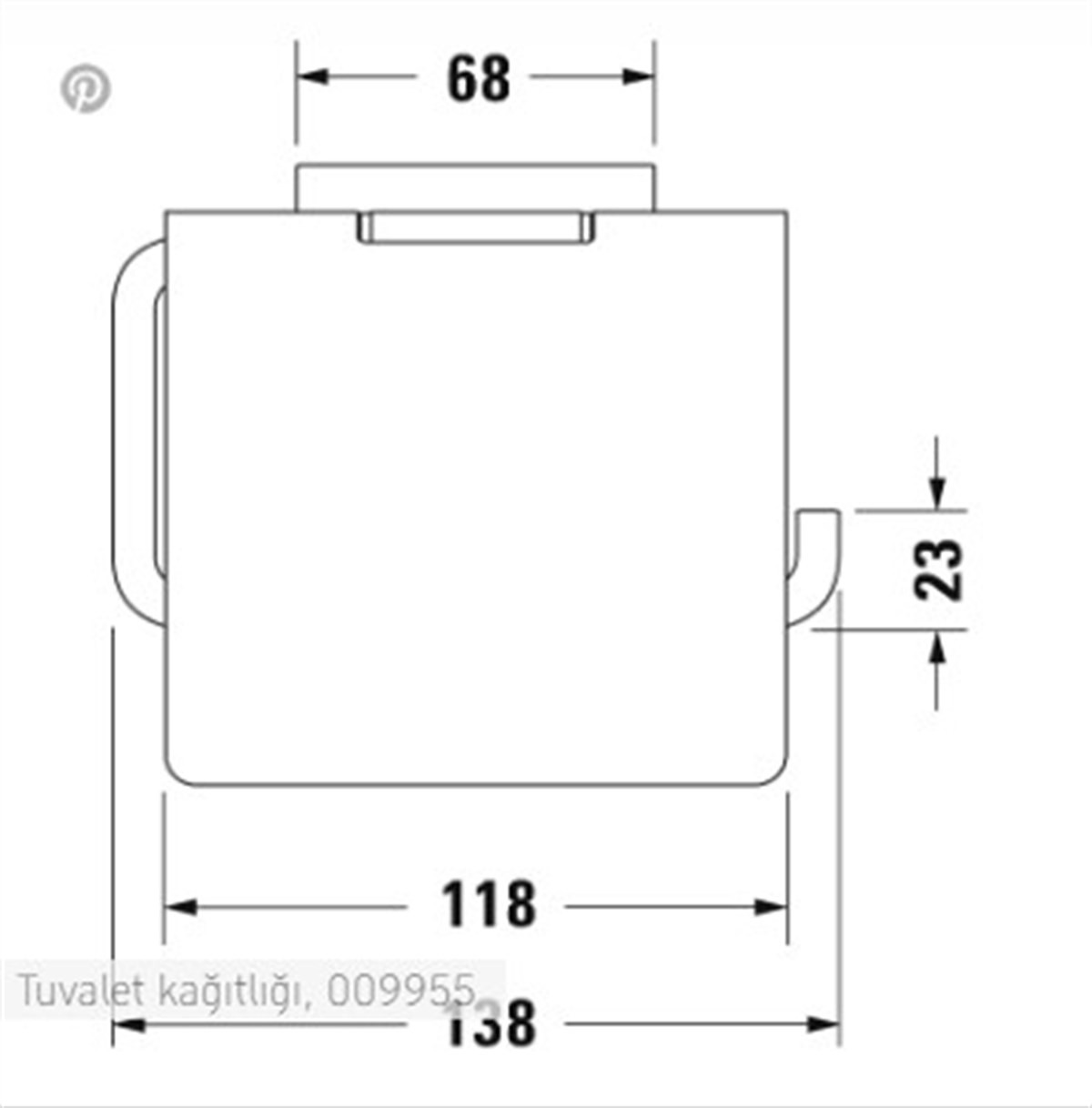 Duravit Karre Kpaklı Tuvalet Kağıtlığı 