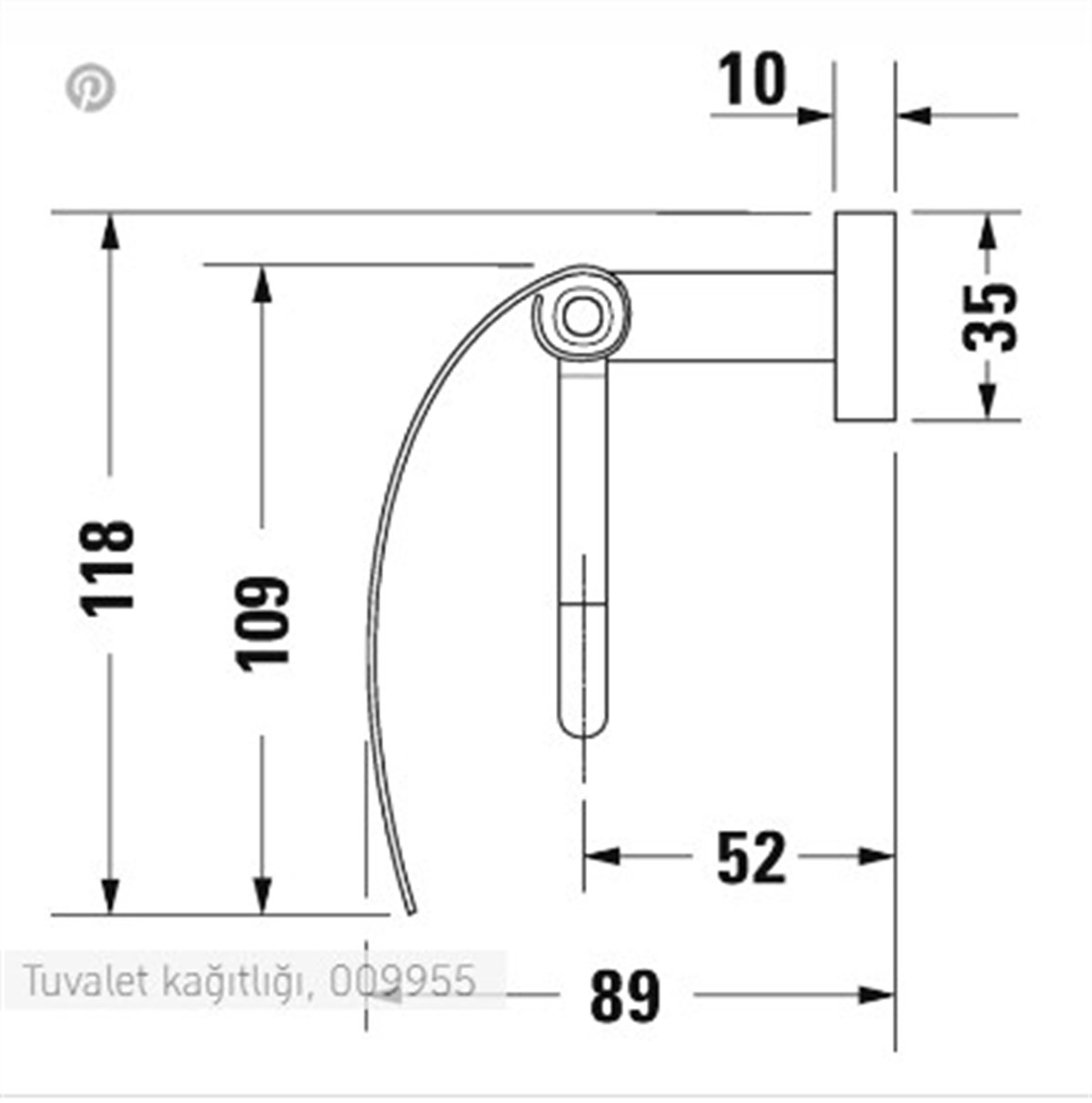 Duravit Karre Kpaklı Tuvalet Kağıtlığı 