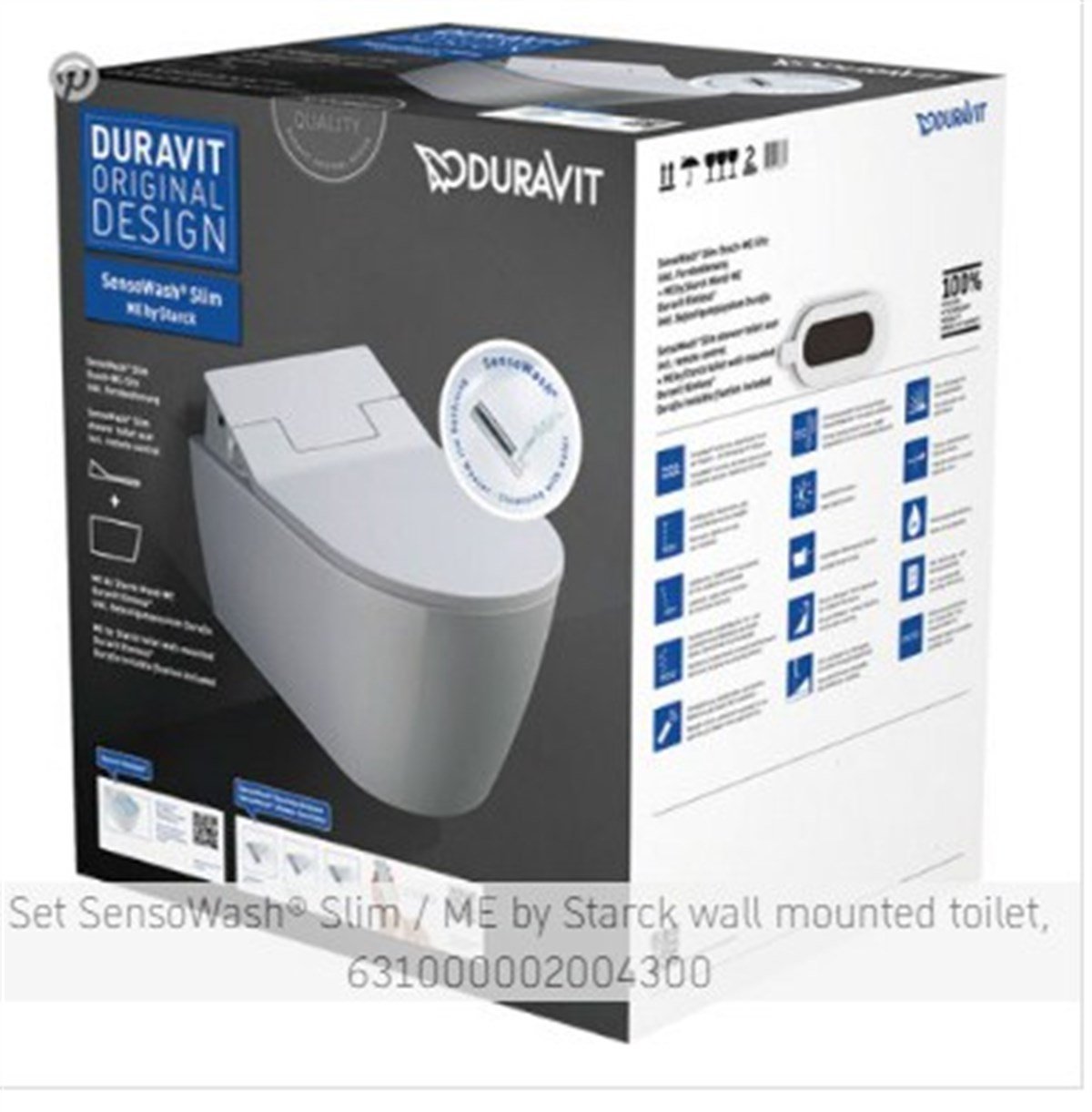 Duravit SensoWash Slim Me by Starck Asnma Klozet  Seti