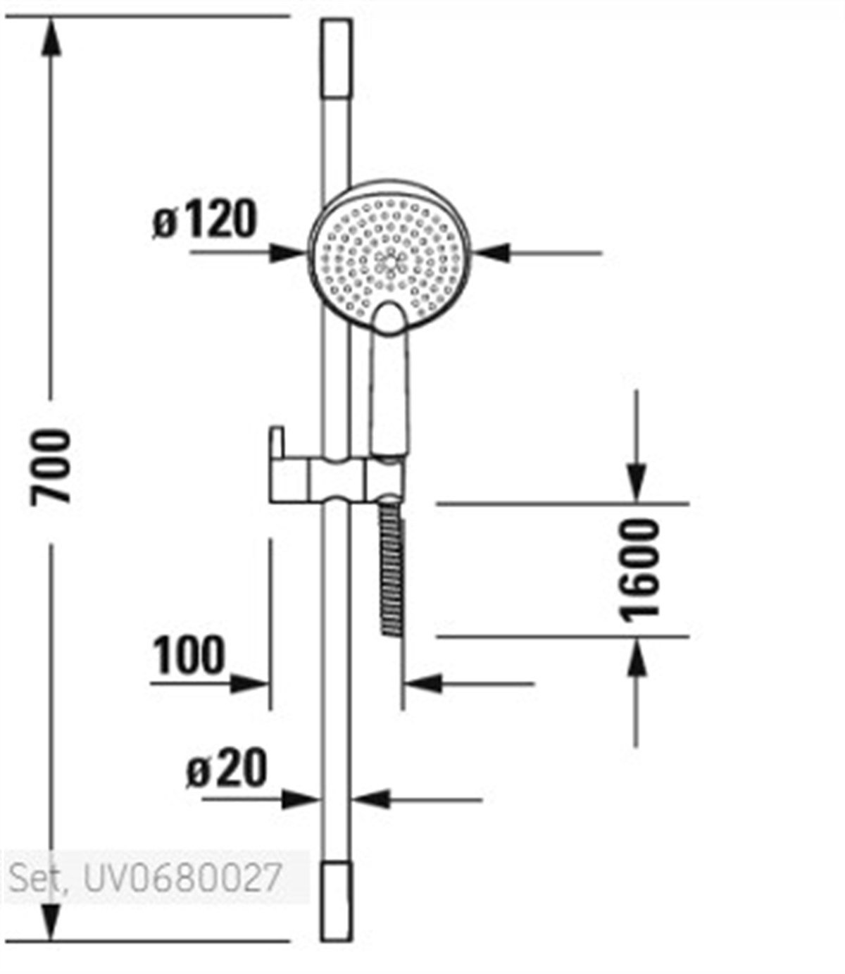 Duravit Sürgülü Duş Takımı