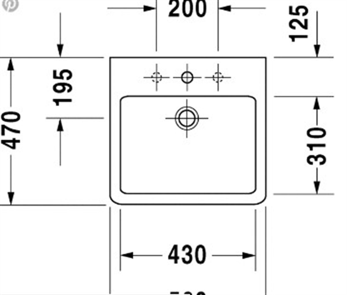 Duravit Vero , etajerli lavabo 50cm