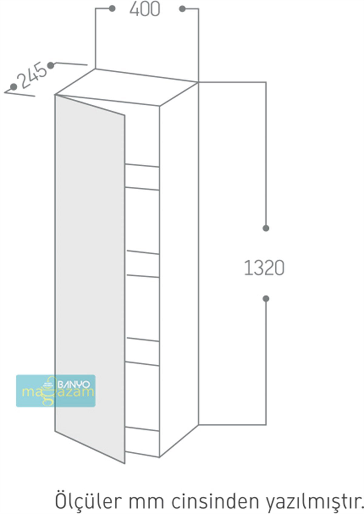 Duravit Vero Air C-Bonded L-Cube Boy Dolap Sol