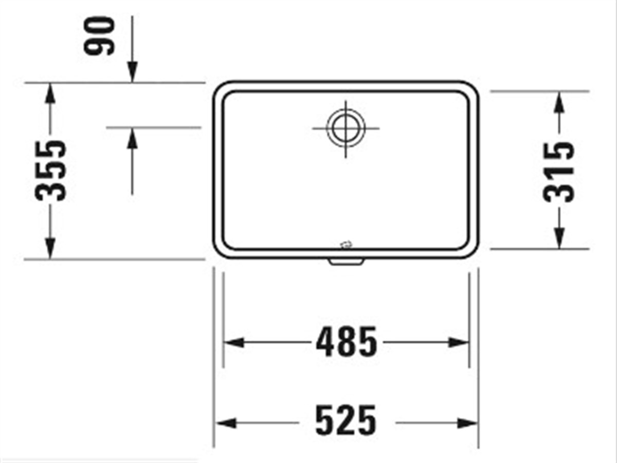 Duravit Vero Tezgah Altı Lavabo 48,5cm