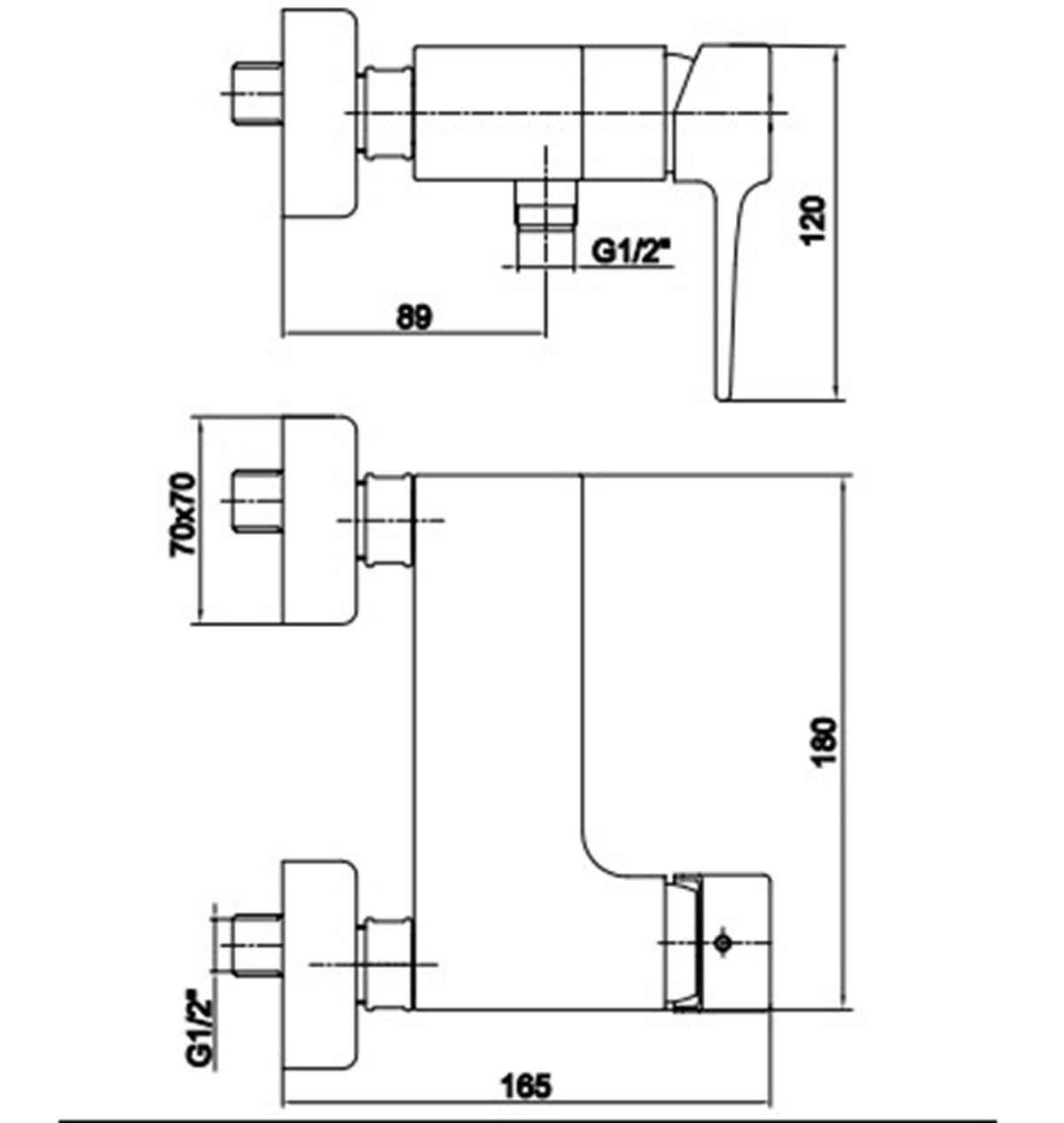 Eca Caro Aplike Duş Bataryası