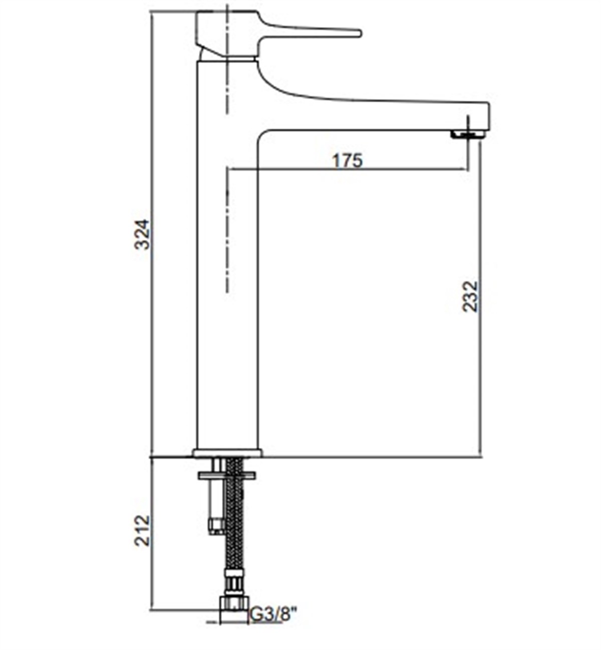 Eca Caro Yüksek Tip Lavabo Bataryası