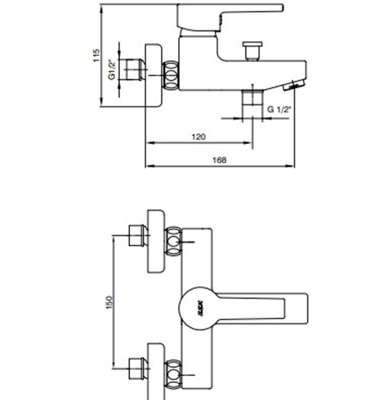 Eca Delta Banyo Bataryası Krom