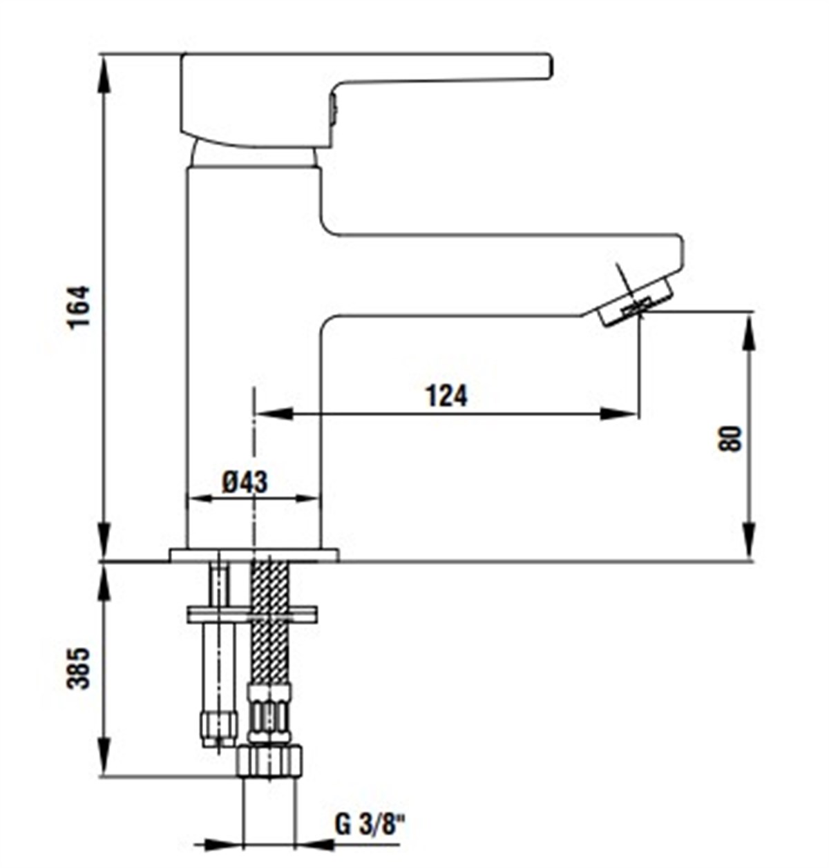 Eca Delta Lavabo Bataryası Krom