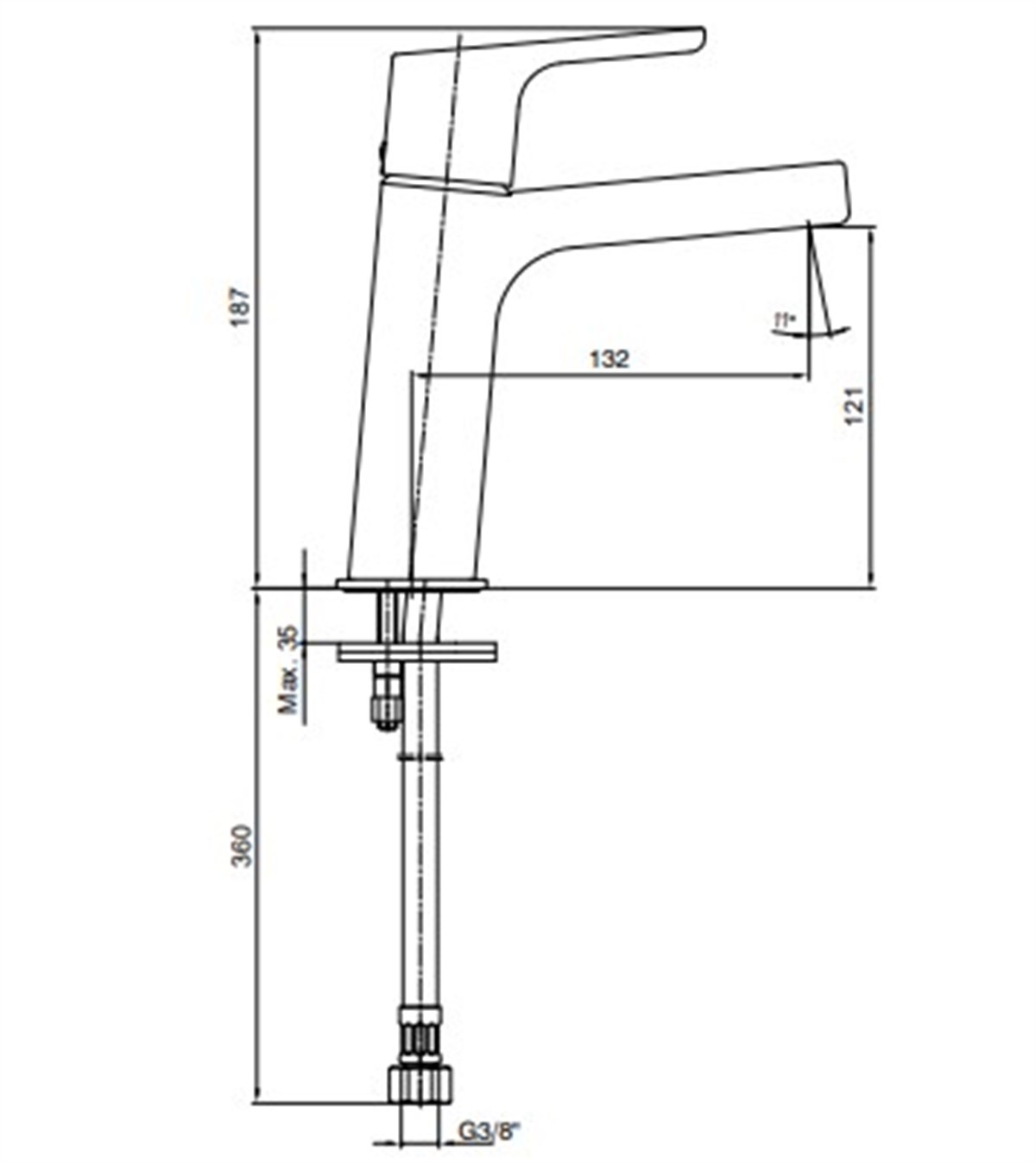 Eca Luna Lavabo Bataryası Altın