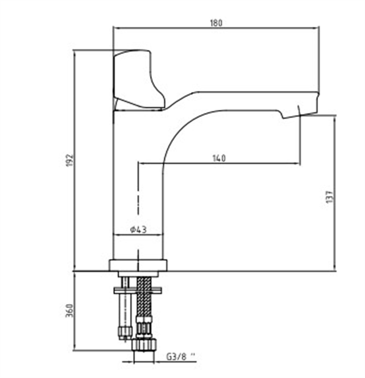 Eca Myra Dokunmatik Lavabo Bataryası
