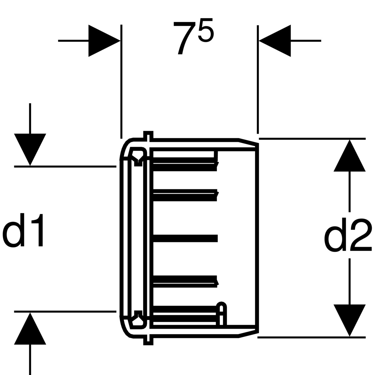 Geberit Adaptör 90x110 mm 